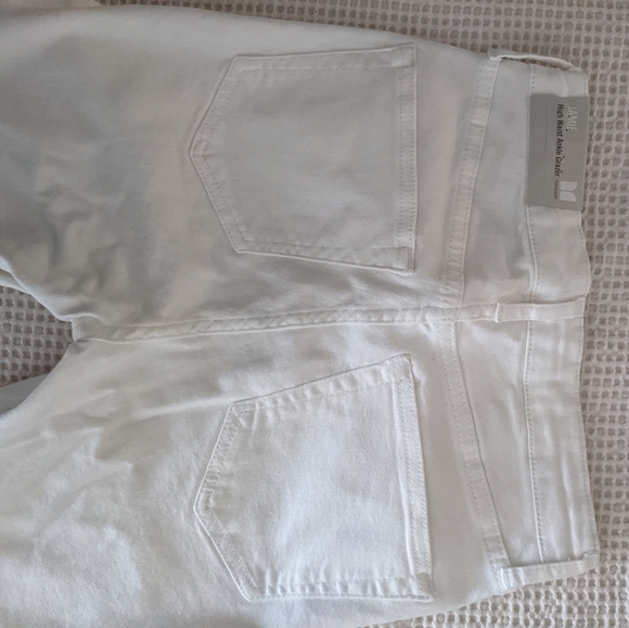 White jamie high waist ankle skinny jeans, size 26 - Picture 4 of 6